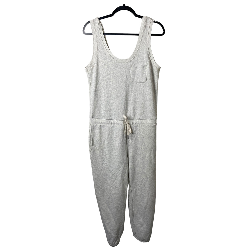 n:Philanthropy Gray Sweater Jumpsuit Tie Front Overalls Medium